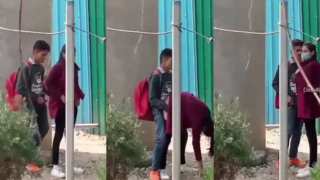 Naughty College Girl Quick Blowjob Doggy Outside - Caught Leaked Video