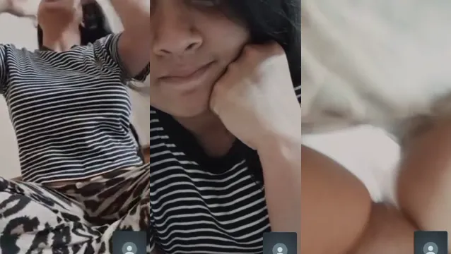 Sexy Desi vriendin laat borsten en poesje zien - Virale mms gelekt