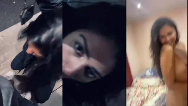 देसी एनआरआई रोड ब्लोजॉब - रात में विदेश में नग्न पार्टी चूसना!