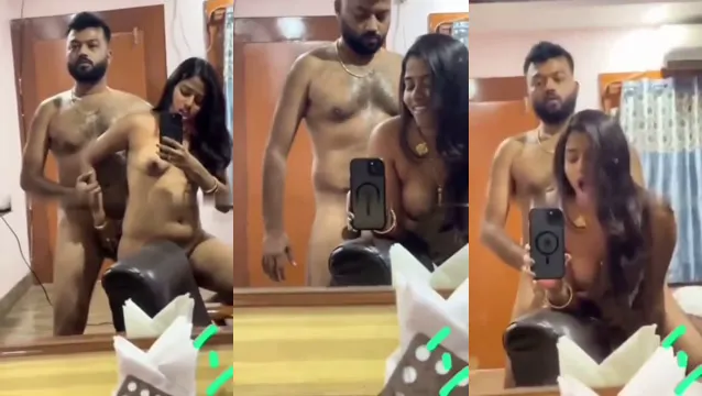 Kinky Desi Couple Mirror Doggy Fuck - Intense Hotel Orgasm Expressions