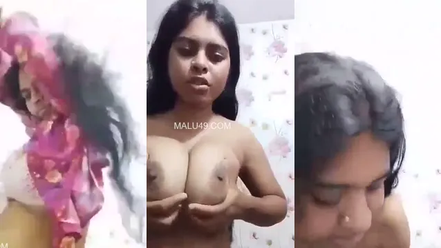 Bengali GF Shows Huge Melons To BF - Hot Desi Surprise Video
