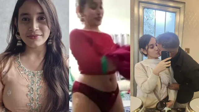 Hot Desi Bhabhi Strips Red Saree Live Call - Boobs Play Viral Video
