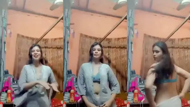 Dança de strip-tease de menina linda Desi - Dança de strip-tease de menina linda Desi