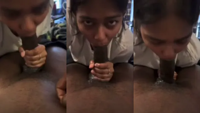 Horny Young Tamil Girl Deepthroat Blowjob - Wet and Wild Action