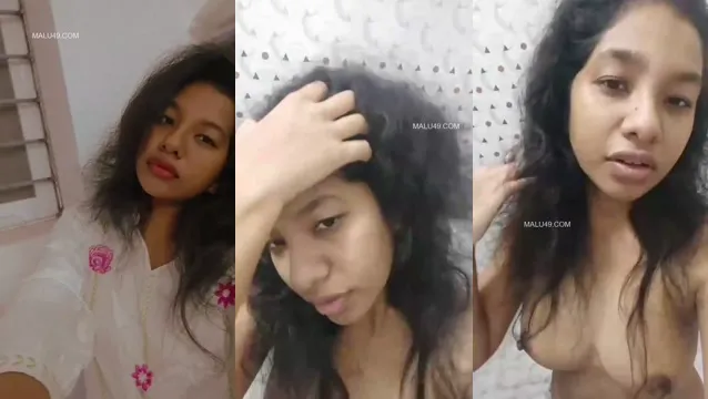 Curly Hair Sexy Desi GF Showing - Hot Bangla Leaked MMS